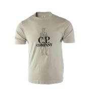 C.p. Company Grå T-shirt för män Gray, Herr