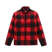 Woolrich Vadderad Rutig Skjorta Red, Herr