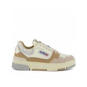 Autry CLC LOW Sneakers Color-Block Design Beige, Dam