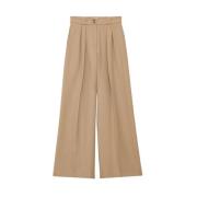 Ines De La Fressange Paris Marlene Byxor Beige, Dam