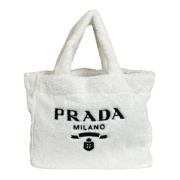 Prada Vintage Pre-owned Tyg prada-vskor White, Dam