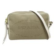 Prada Vintage Pre-owned Tyg prada-vskor Beige, Dam