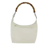 Gucci Vintage Pre-owned Tyg gucci-vskor White, Dam