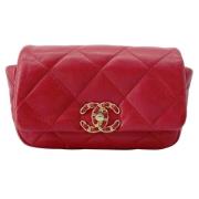 Chanel Vintage Pre-owned Laeder chanel-vskor Red, Dam