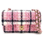 Chanel Vintage Pre-owned Tyg chanel-vskor Pink, Dam