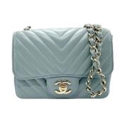 Chanel Vintage Pre-owned Tyg chanel-vskor Blue, Dam