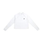 Adidas Vit Kvart-Zip Prestationstopp White, Dam