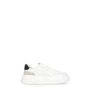 ASH Vita Lädersneakers med Andningsbara Detaljer White, Dam