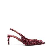 Dolce & Gabbana Burgundy Paljett Salon Håraccessoarer Red, Dam