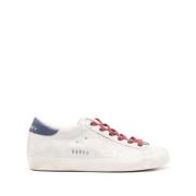 Golden Goose Blå Silver Laminerad Superstar Sneakers White, Dam