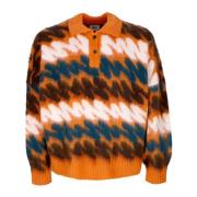 Obey Orange Polo Style Tröja Dam Multicolor, Dam