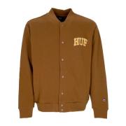 HUF Athletic Lättvikts Sweatshirt Kofta Gummi Brown, Herr