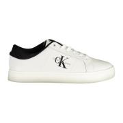 Calvin Klein Sportiga vita sneakers med kontrastdetaljer White, Herr