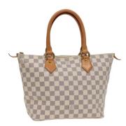 Louis Vuitton Vintage Pre-owned Canvas axelremsvskor White, Dam