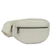 Bottega Veneta Vintage Pre-owned Laeder axelremsvskor White, Dam