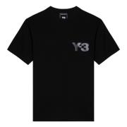 Y-3 Kortärmad rund hals T-shirt Black, Herr