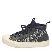 Dior Vintage Pre-owned Laeder sneakers Blue, Dam