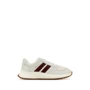 Bally Vita Läder Sneakers för Män White, Herr