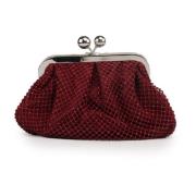 Max Mara Weekend Röd Kristall Clutch med Kedja Rem Red, Dam