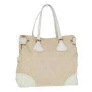 Prada Vintage Pre-owned Canvas prada-vskor Beige, Dam