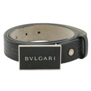 Bvlgari Vintage Pre-owned Laeder skrp Black, Herr