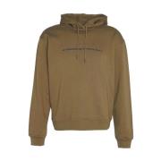 Barbour Militär Shadow Hoodie Oliv Brown, Herr