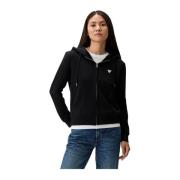 Guess Dragkedja Hoodie Black, Dam