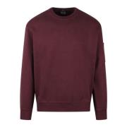 C.p. Company Bomull Crewneck Sweatshirt Fw24 Purple, Herr