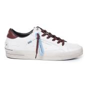 Crime London Klassiska Band Sole Sneakers Vit Bourgogne White, Herr