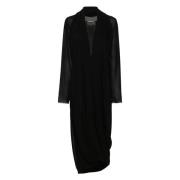 MM6 Maison Margiela Elegant Maxi Klänning för Kvinnor Black, Dam