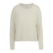 BomBoogie Round-neck Knitwear Beige, Dam