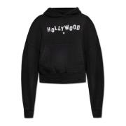 Amiri Hoodie med logotyp Black, Dam