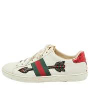 Gucci Vintage Pre-owned Laeder sneakers White, Dam