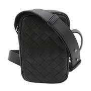 Bottega Veneta Vintage Pre-owned Laeder axelremsvskor Black, Dam