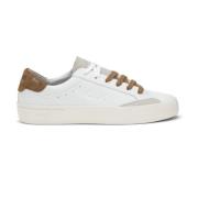 Sun68 Gatuläder Sneakers i Volpe Stil White, Herr