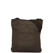 Prada Vintage Pre-owned Canvas prada-vskor Brown, Dam