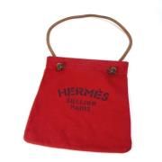 Hermès Vintage Pre-owned Bomull axelremsvskor Red, Dam