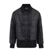 Aspesi Bimaterial Dawn Jacket Blue, Dam