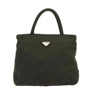 Prada Vintage Pre-owned Tyg prada-vskor Green, Dam