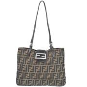 Fendi Vintage Pre-owned Canvas totevskor Brown, Dam