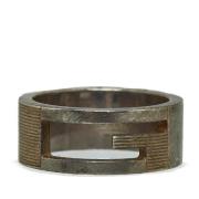 Gucci Vintage Pre-owned Metall ringar Gray, Unisex