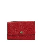 Louis Vuitton Vintage Pre-owned Laeder nyckelhllare Red, Dam