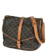 Louis Vuitton Vintage Pre-owned Canvas louis-vuitton-vskor Brown, Dam