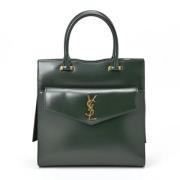 Yves Saint Laurent Vintage Pre-owned Laeder handvskor Green, Dam