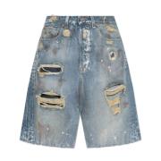 Vetements Denim shorts Blue, Dam