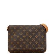 Louis Vuitton Vintage Pre-owned Tyg louis-vuitton-vskor Brown, Dam