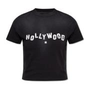 Amiri T-shirt med logotyp Black, Dam