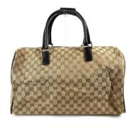 Gucci Vintage Pre-owned Canvas gucci-vskor Beige, Dam