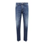 Dsquared2 Klassiska Denim Jeans med Fem Fickor Blue, Herr