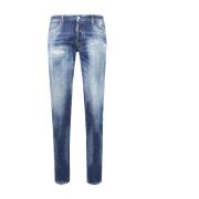 Dsquared2 Klassiska Jeans med Fem Fickor Blue, Herr